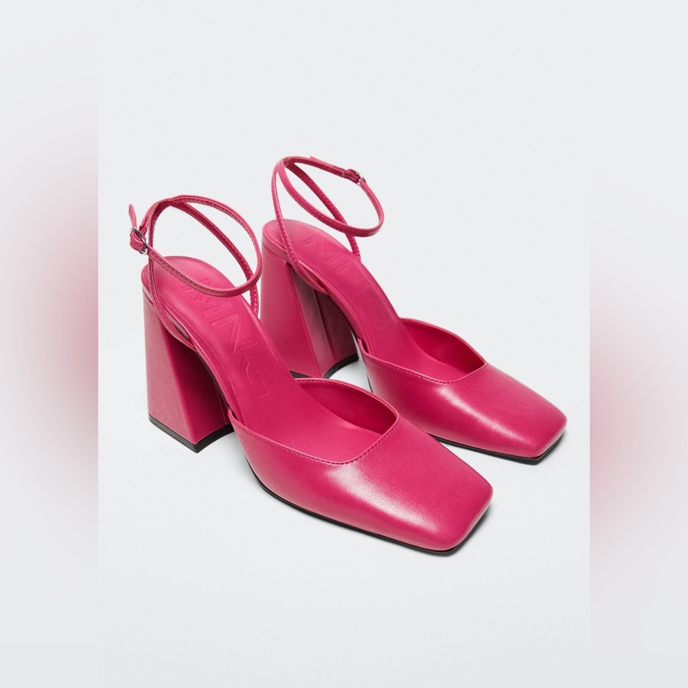 Mango block heel shoe